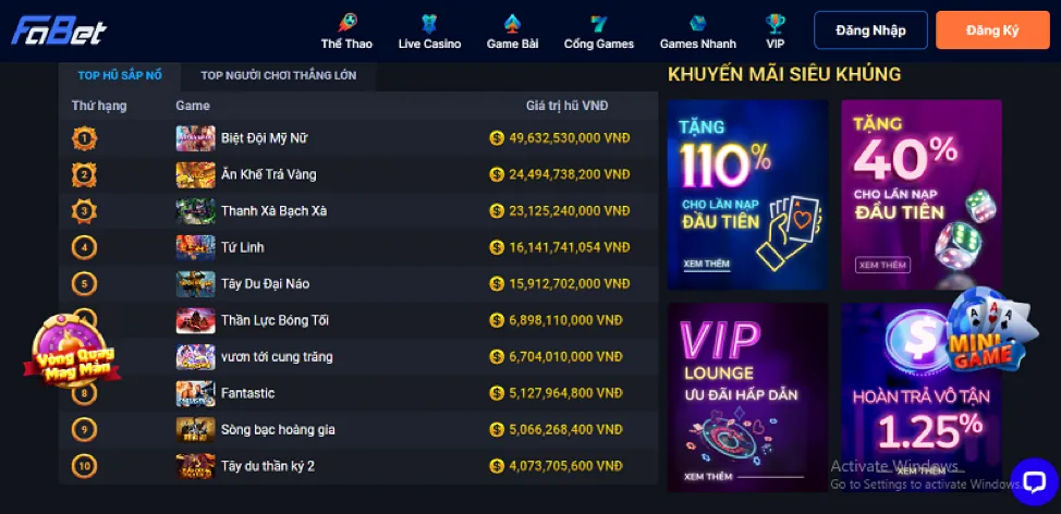 Nền tảng 9win bet an toàn và uy tín